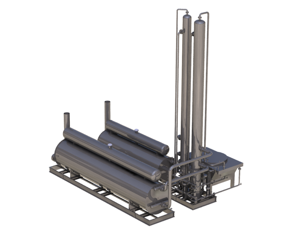 1,000 barrel per day Compact Fractionation Unit (CFU) built by Newpoint Gas