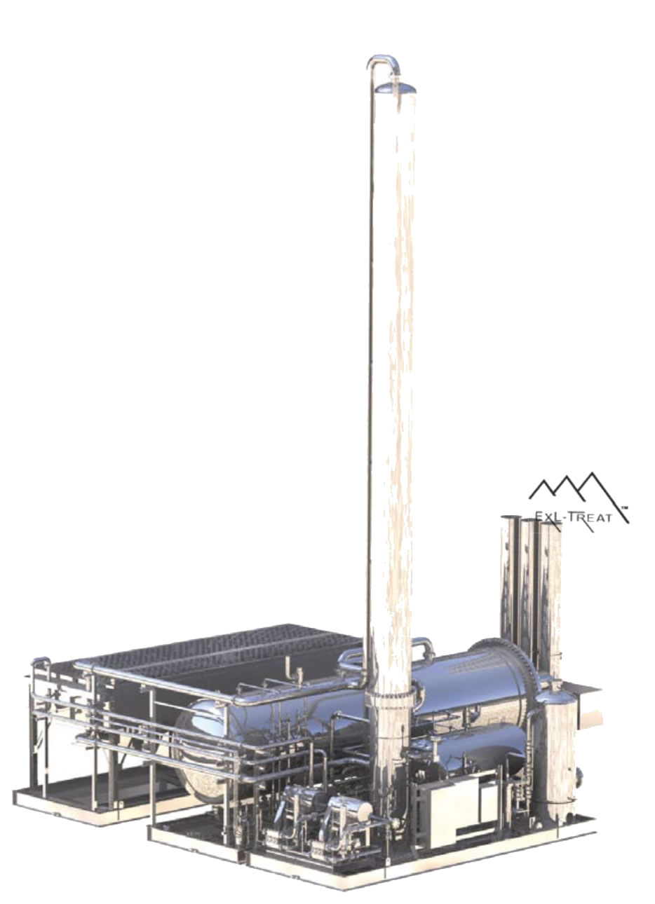 Newpoint Gas skid-mounted amine regeneration system with contactor tower and still column