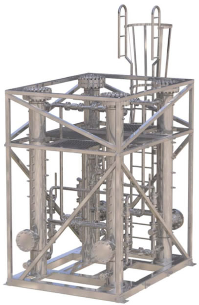 Newpoint Gas Arsi-Guard catalyst bed vessels for arsenic removal from natural gas