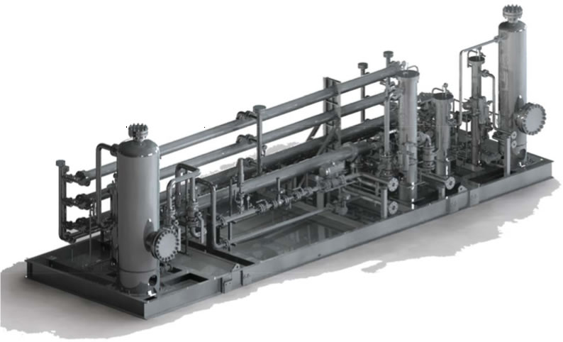 Newpoint Gas membrane facility skid for CO2 removal from natural gas